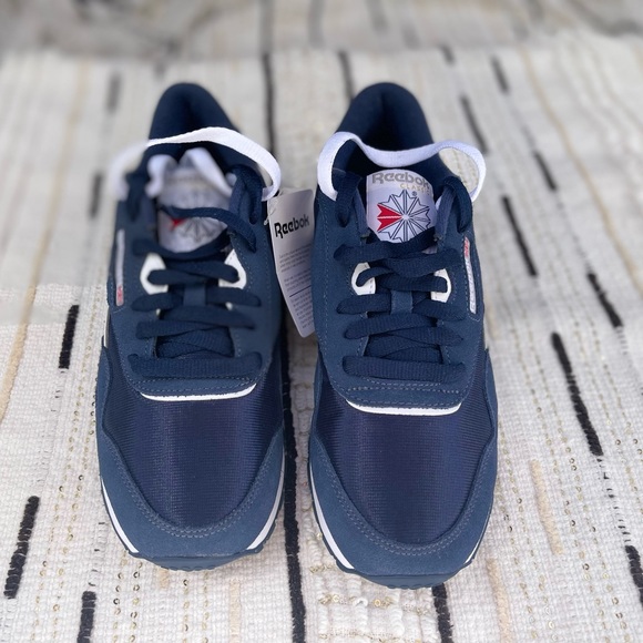 Reebok Classic Suede Navy Sneakers Women’s Size 9.5 - Picture 4 of 7